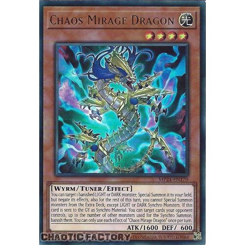 MP24-EN170 Chaos Mirage Dragon Ultra Rare 1st Edition NM