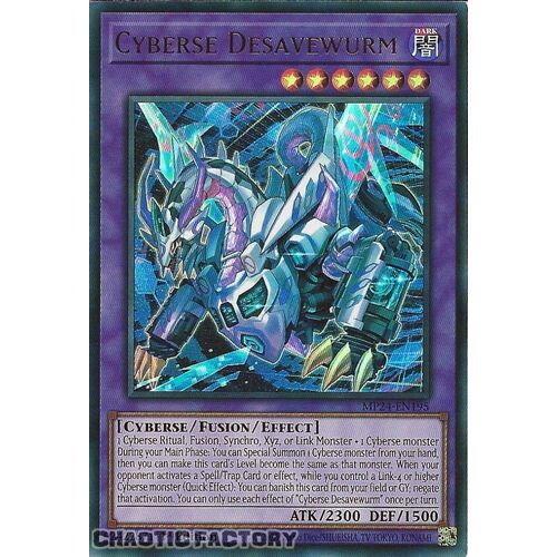 MP24-EN195 Cyberse Desavewurm Ultra Rare 1st Edition NM