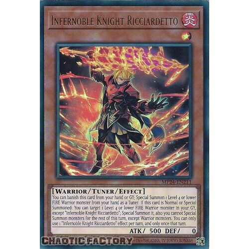 MP24-EN211 Infernoble Knight Ricciardetto Ultra Rare 1st Edition NM