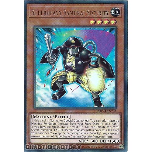 MP24-EN231 Superheavy Samurai Security Ultra Rare 1st Edition NM