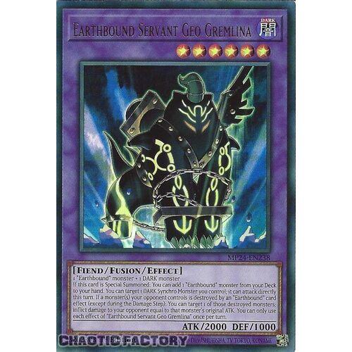 MP24-EN238 Earthbound Servant Geo Gremlina Ultra Rare 1st Edition NM