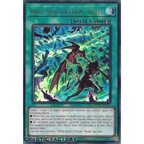 MP24-EN239 Sinful Spoils of Doom - Rciela Ultra Rare 1st Edition NM