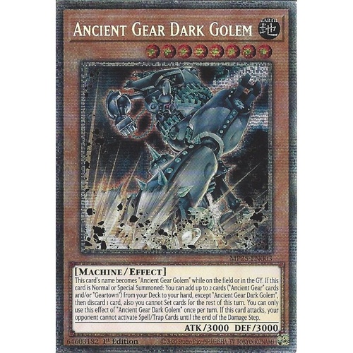 MP25-EN003 Ancient Gear Dark Golem Starlight Rare 1st Edition NM