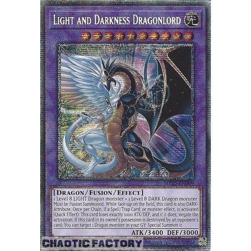 MP25-EN009 Light and Darkness Dragonlord Starlight Rare 1st Edition NM