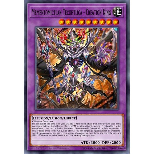 MP25-EN010 Mementomictlan Tecuhtlica – Creation King Starlight Rare 1st Edition NM