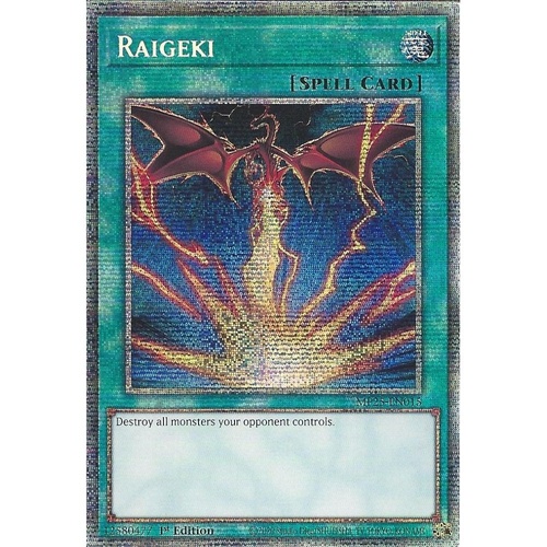 MP25-EN015 Raigeki (Slifer the Sky Dragon Art) Starlight Rare 1st Edition NM