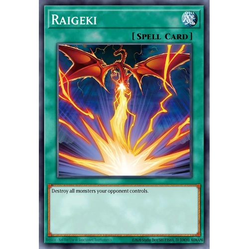 MP25-EN015 Raigeki (Slifer the Sky Dragon Art) Starlight Rare 1st Edition NM