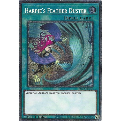 MP25-EN016 Harpie’s Feather Duster (Harpie Lady Art) Starlight Rare 1st Edition NM