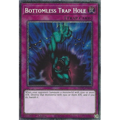 MP25-EN018 Bottomless Trap Hole Starlight Rare 1st Edition NM