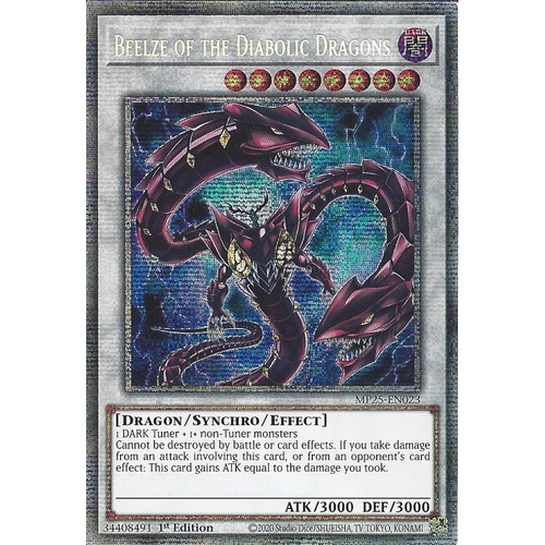 MP25-EN023 Beelze of the Diabolic Dragons Starlight Rare 1st Edition NM