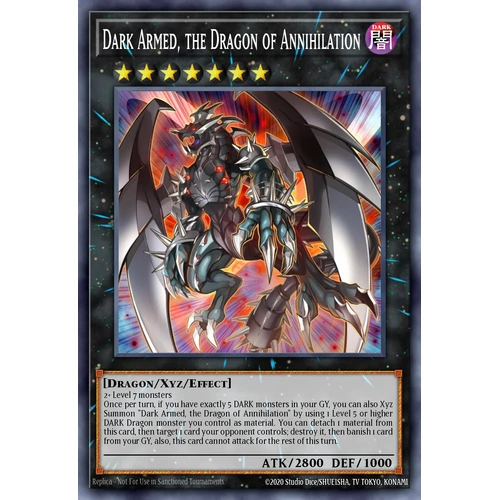 MP25-EN036 Dark Armed, the Dragon of Annihilation Starlight Rare 1st Edition NM