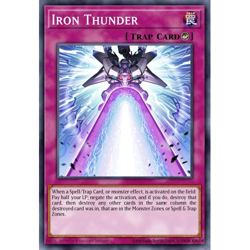 MP25-EN058 Iron Thunder Prismatic Secret Rare 1st Edition NM
