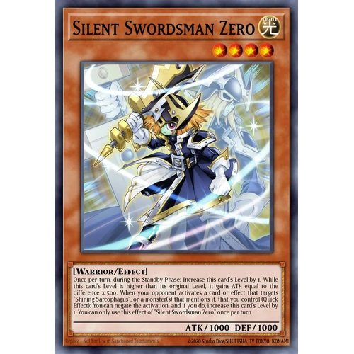 MP25-EN059 Silent Swordsman Zero Prismatic Secret Rare 1st Edition NM