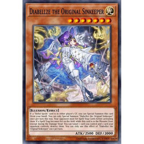 MP25-EN063 Diabellze the Original Sinkeeper Prismatic Secret Rare 1st Edition NM
