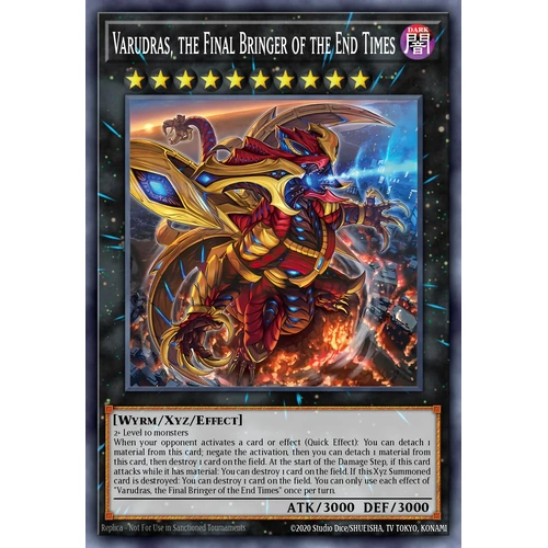 MP25-EN070 Varudras, the Final Bringer of the End Times Prismatic Secret Rare 1st Edition NM