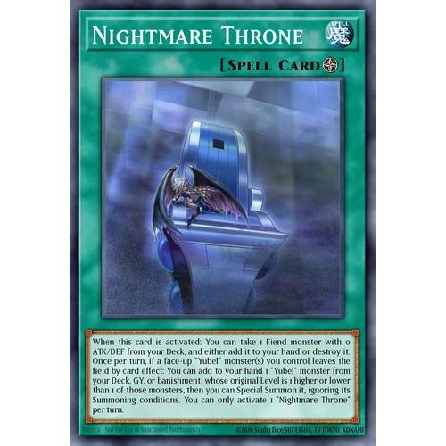 MP25-EN072 Nightmare Throne Prismatic Secret Rare 1st Edition NM