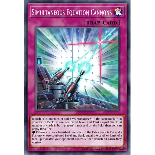 MP25-EN076 Simultaneous Equation Cannons Prismatic Secret Rare 1st Edition NM