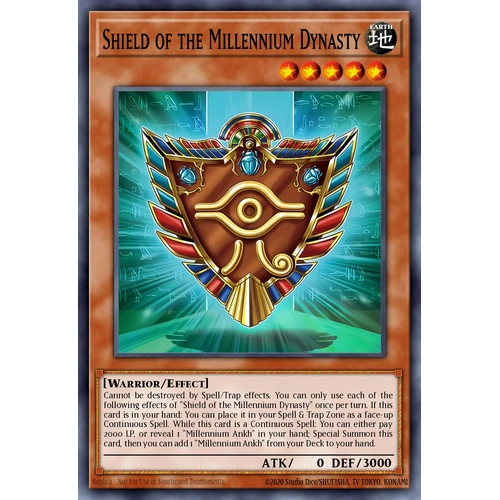 MP25-EN078 Shield of the Millennium Dynasty Prismatic Secret Rare 1st Edition NM
