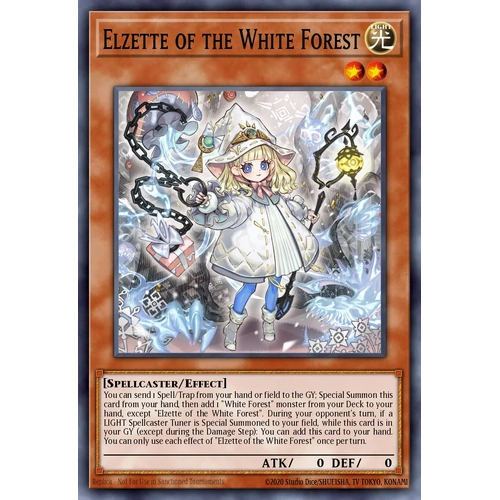 MP25-EN080 Elzette of the White Forest Prismatic Secret Rare 1st Edition NM