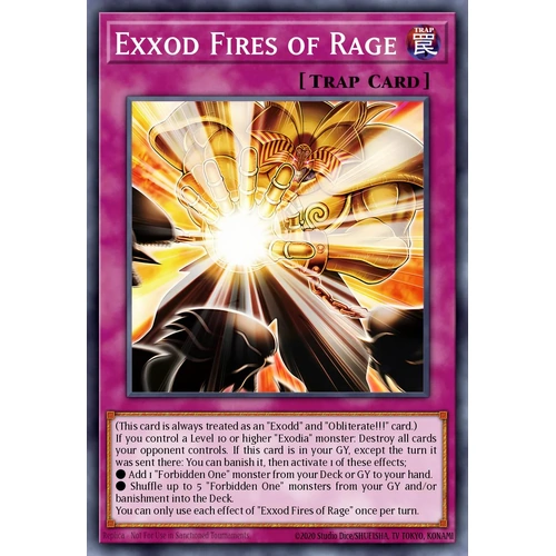 MP25-EN094 Exxod Fires Of Rage Prismatic Secret Rare 1st Edition NM