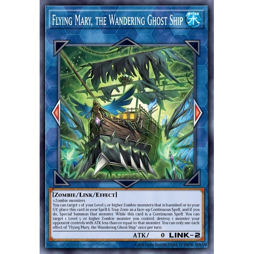 MP25-EN110 Flying Mary, the Wandering Ghost Ship Prismatic Secret Rare 1st Edition NM