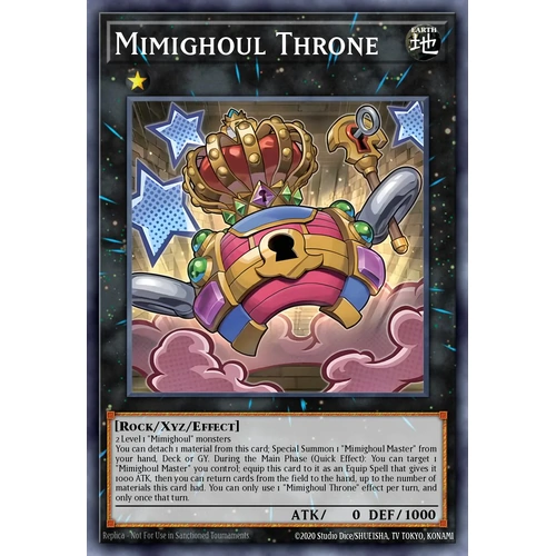 MP25-EN117 Mimighoul Throne Prismatic Secret Rare 1st Edition NM