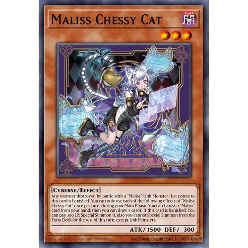 MP25-EN123 Maliss <P> Chessy Cat Prismatic Secret Rare 1st Edition NM