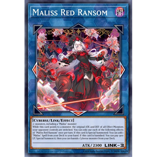 MP25-EN125 Maliss <Q> Red Ransom Prismatic Secret Rare 1st Edition NM