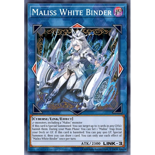 MP25-EN126 Maliss <Q> White Binder Prismatic Secret Rare 1st Edition NM