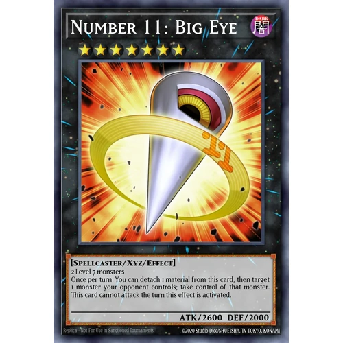 MP25-EN133 Number 11: Big Eye Prismatic Secret Rare 1st Edition NM