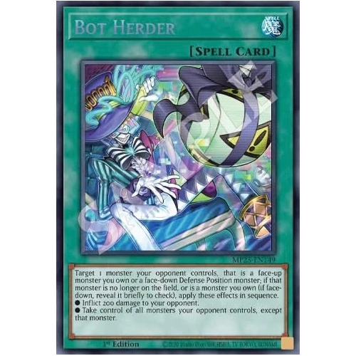 MP25-EN149 Bot Herder Prismatic Secret Rare 1st Edition NM