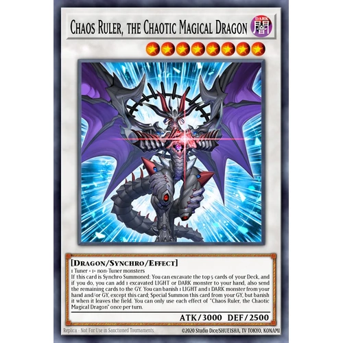 MP25-EN150 Chaos Ruler, the Chaotic Magical Dragon Prismatic Secret Rare 1st Edition NM