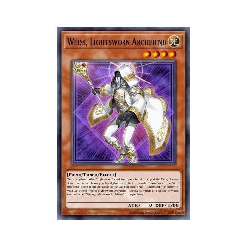 MP25-EN186 Weiss, Lightsworn Archfiend Ultra 1st Edition NM