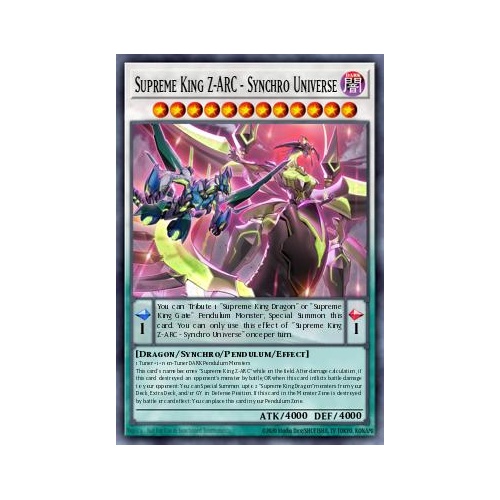 MP25-EN207 Supreme King Z-ARC – Synchro Universe Ultra 1st Edition NM
