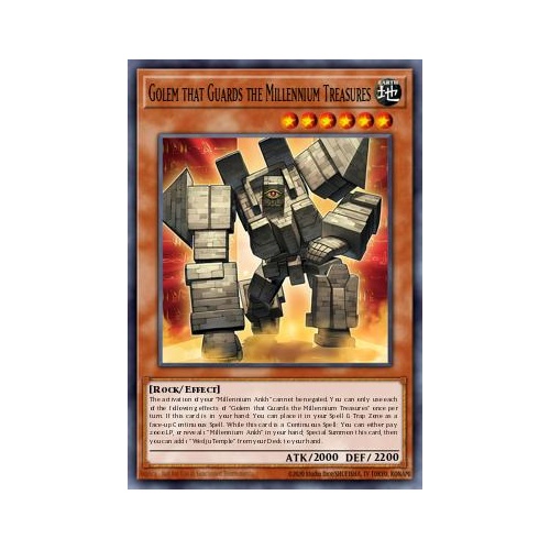 MP25-EN208 Golem that Guards the Millennium Treasures Ultra 1st Edition NM