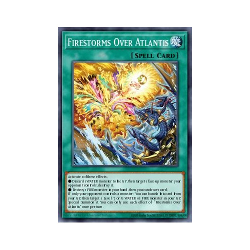 MP25-EN255 Firestorms Over Atlantis Ultra 1st Edition NM