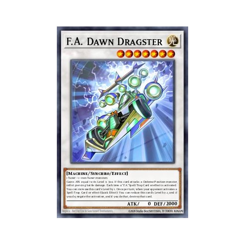 MP25-EN284 F.A. Dawn Dragster Ultra 1st Edition NM
