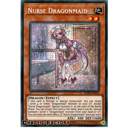 Yugioh MYFI-EN014 Nurse Dragonmaid Secret Rare 1st Edition NM