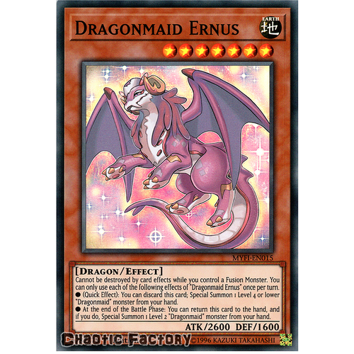 Yugioh MYFI-EN015 Dragonmaid Ernus Super Rare 1st Edition NM