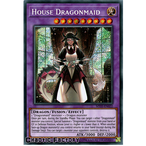 Yugioh MYFI-EN022 House Dragonmaid Secret Rare 1st Edition NM
