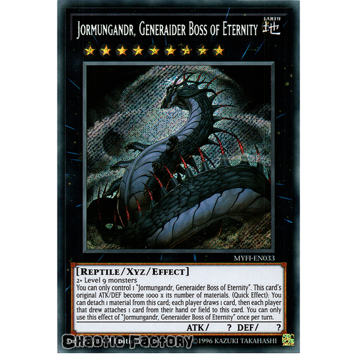 MYFI-EN033 Jormungandr, Generaider Boss of Eternity Secret Rare 1st Edition NM