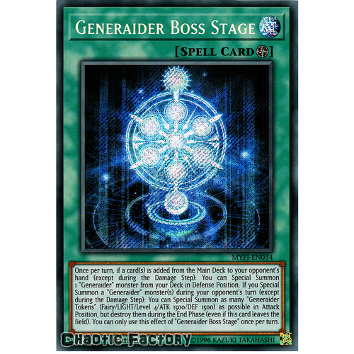 MYFI-EN034 Generaider Boss Stage Secret Rare 1st Edition NM