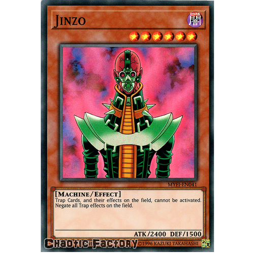Yugioh MYFI-EN041 Jinzo Super Rare 1st Edition NM