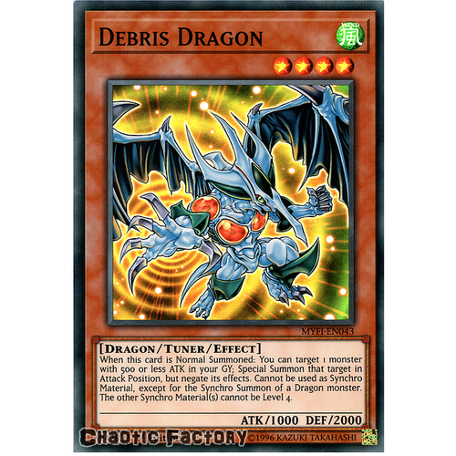 Yugioh MYFI-EN043 Debris Dragon Super Rare 1st Edition NM