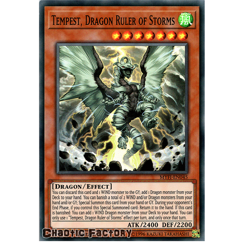 MYFI-EN045 Tempest, Dragon Ruler of Storms Super Rare 1st Edition NM
