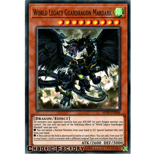 Yugioh MYFI-EN048 World Legacy Guardragon Mardark Super Rare 1st Edition NM