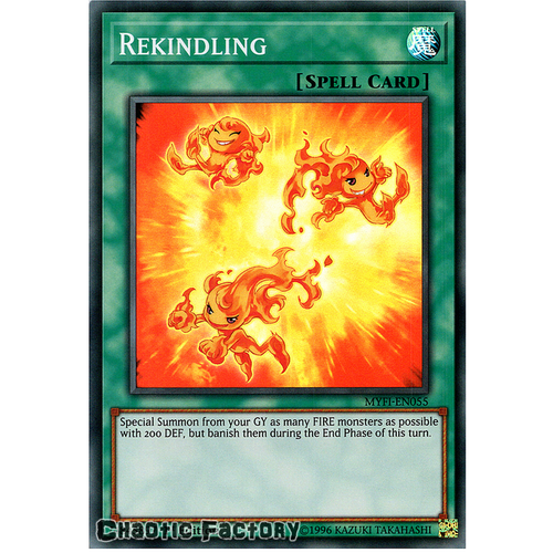 Yugioh MYFI-EN055 Rekindling Super Rare 1st Edition NM