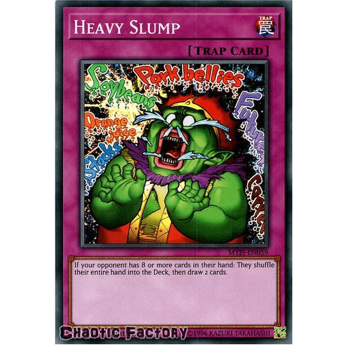 Yugioh MYFI-EN059 Heavy Slump Super Rare 1st Edition NM