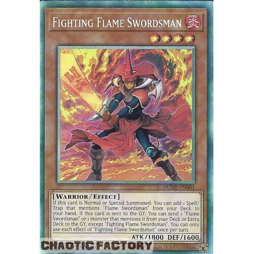 Collector's Rare MZMI-EN001 Fighting Flame Swordsman 1st Edition NM