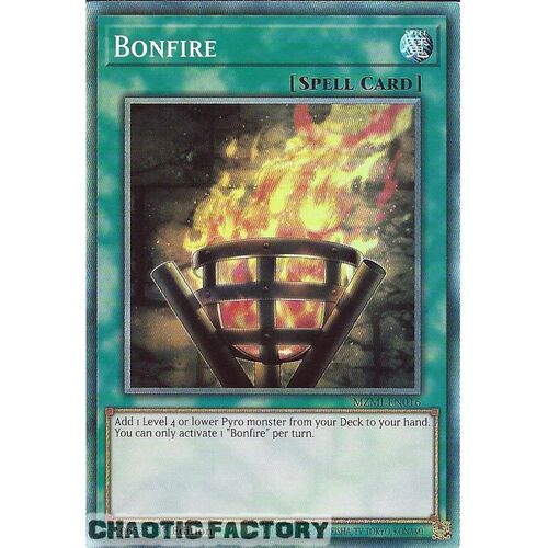 Collector's Rare MZMI-EN016 Bonfire 1st Edition NM